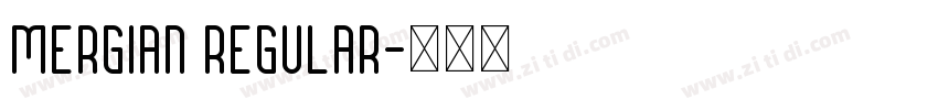Mergian Regular字体转换